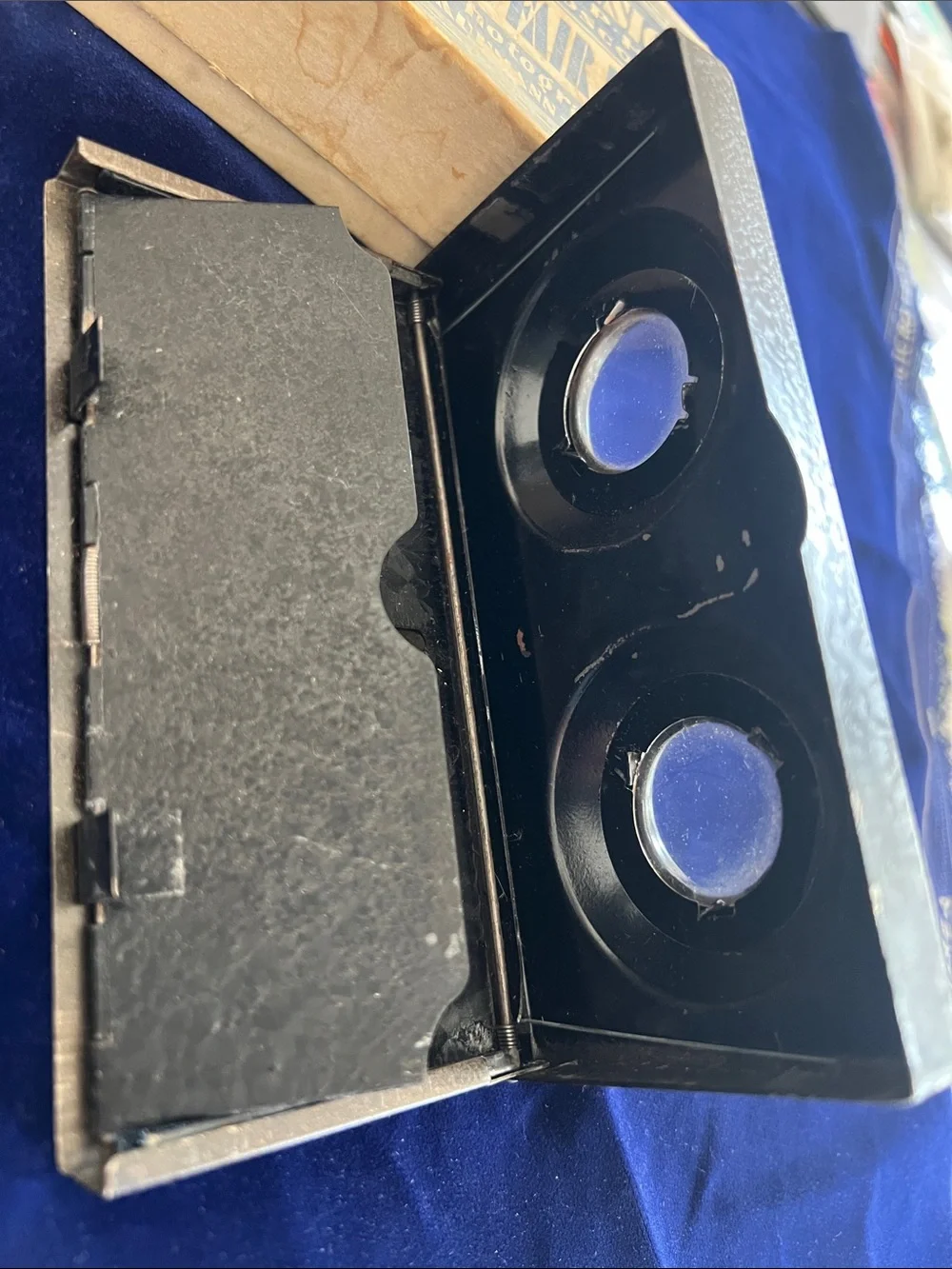 1933 Chicago World Fair, Stereo THIRD DIMENSION STEREOSCOPE- Black, Original Box